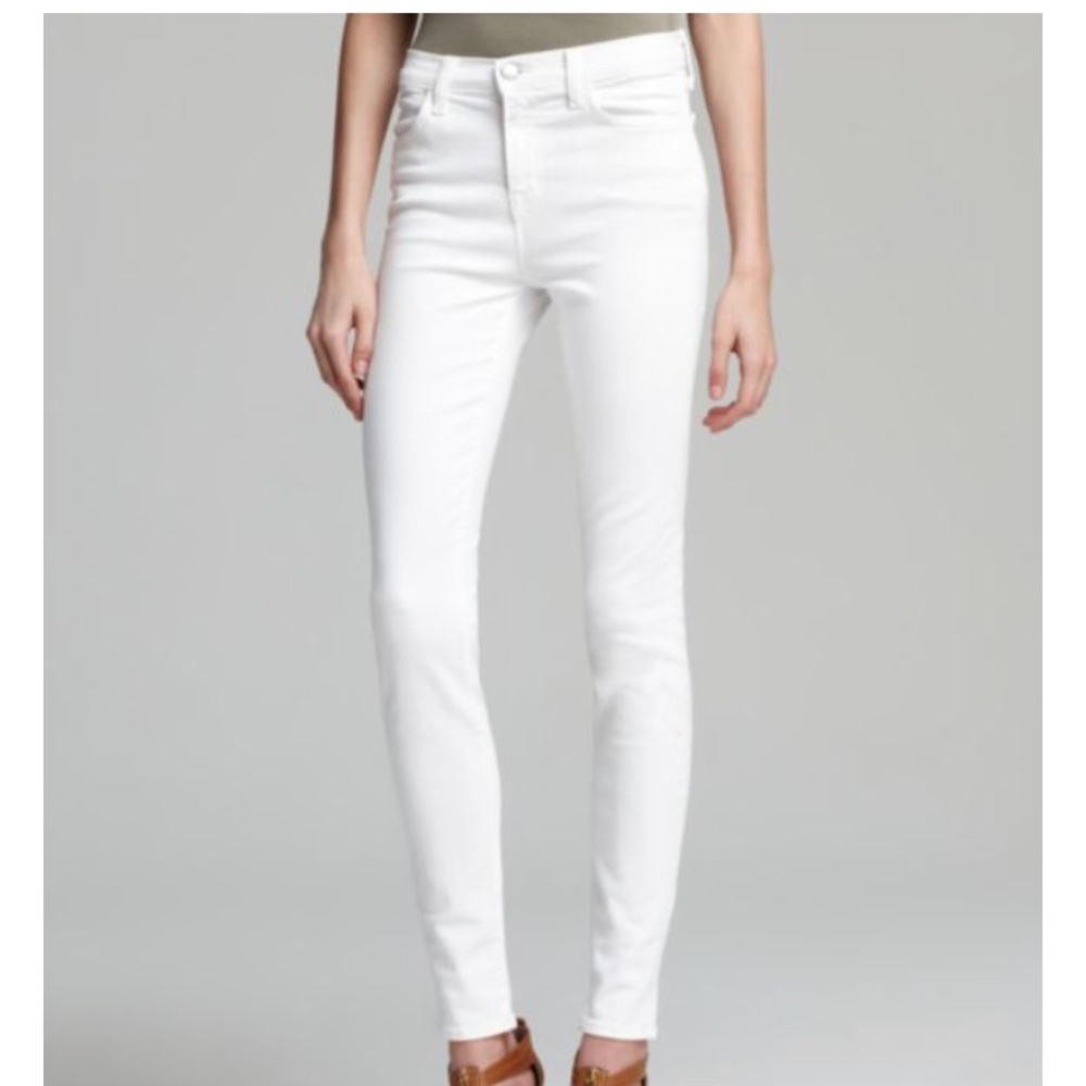 J Brand Maria high rise skinny in Blanc